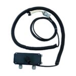 Spiralkabel 4-adrig mit Anschlussdose für OSE, Schlupftür- und Schlaffseilschalter