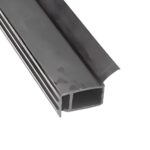 Seitliche Dichtung 40PVC hart grau, mit flexiblem TPE 6.000 mm