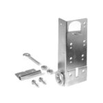 Bodenbeschlag verstellbar, Edelstahl, komplett