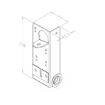 Bodenbeschlag verstellbar Ø11mm verzinkt – Bild 2