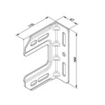 Konsole justierbar, Herzabstand für Federbruchsicherung – Bild 2