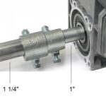 Wellenkupplung, fest, Gussstahl, verzinkt, NW=25,5mm - 32,1mm – Bild 3