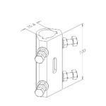 Wellenkupplung, fest, Gussstahl, verzinkt, NW=25,6mm – Bild 2