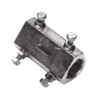 Wellenkupplung, fest, Gussstahl, verzinkt