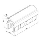 Wellenkupplung, fest, Aluminium L=120mm, 1" Welle – Bild 2