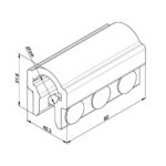 Wellenkupplung, fest, Aluminium L=90mm 1" Welle – Bild 2