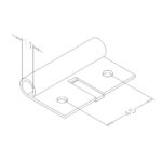 Rollenhalter verzinkt Ø11 mm – Bild 2