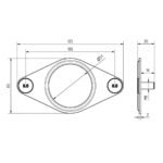 Lagerhalter für 1" Lager verzinkt – Bild 2