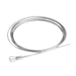 Drahtseil 4mm Edelstahl mit Augenschraube und Kausche L=12m