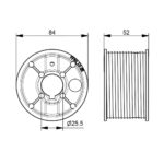 Seiltrommel 52mm für 3mm Seildurchmesser – Bild 2