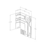 Ecklagerkonsole 3,0mm mit 1" Lager – Bild 2