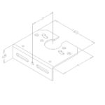 Lagerkonsole 4,0 mm ohne Lager 111 mm – Bild 2