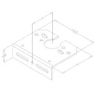 Lagerkonsole 4,0 mm ohne Lager 127 mm – Bild 2