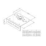 Lagerkonsole 1" Achsabstand 152mm – Bild 2