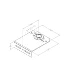 Lagerkonsole 4,0mm mit 1 1/4" Lager – Bild 2