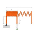 Spiralkabel 4-adrig mit Anschlussdose für GfA-System – Bild 2