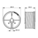 Seiltrommel 130,5mm, Ø31,8mm – Bild 2
