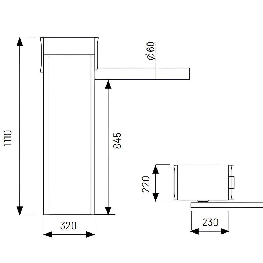 Schranke Parc PA4 mit Steuerung und bi-linked Funk – Bild 2