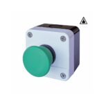 Einfach-Pilz-Drucktaster Impuls (grüner Pilz, tastend)