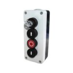 Dreifach-Drucktaster mit Schloss (abschließbar / AUF/STOP/AB)