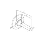 Laufrolle 2" Nylon verzinkt Ø11mm L=45,5mm – Bild 2