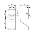 Seitenscharnier B: 60mm, H: 69mm – Bild 2